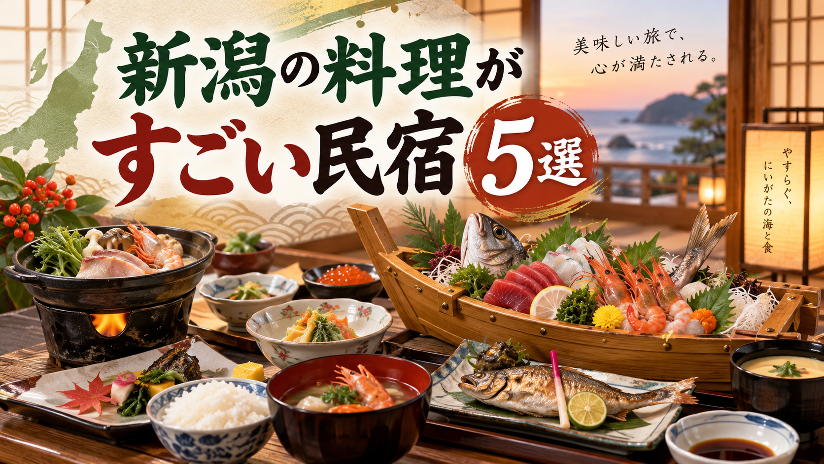 新潟の料理がすごい民宿5選のアイキャッチ画像